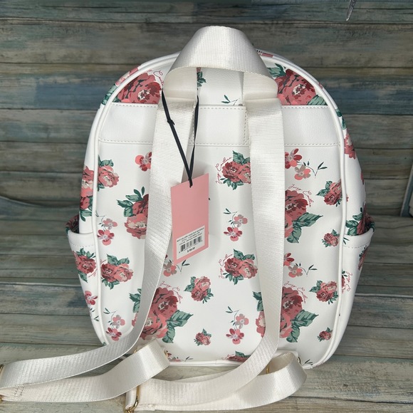 Juicy Couture Backpack Flowers Rose Floral Design Cottage Prairie - Picture 6 of 10